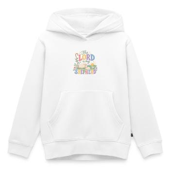 Der Herr ist mein Hirte - Kinder Premium Organic Hoodie - Weiß - Vorne - AI Model Kid Female (0cm)
