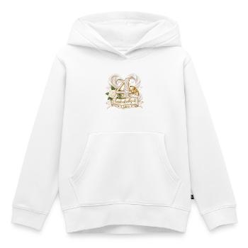 4.Hochzeitstag , Seidenhochzeit 4 Jahre  - Kinder Premium Organic Hoodie - Weiß - Vorne - AI Model Kid Female (0cm)