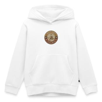 Vintage Geschichtslehrer römische Säule Sanduhrdecke - Kinder Premium Organic Hoodie - Weiß - Vorne - AI Model Kid Female (0cm)