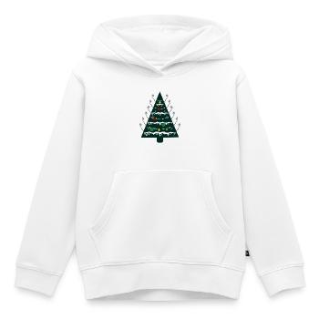 Weihnachtsbaum, Golfen Golfschläger - Kinder Premium Organic Hoodie - Weiß - Vorne - AI Model Kid Female (0cm)