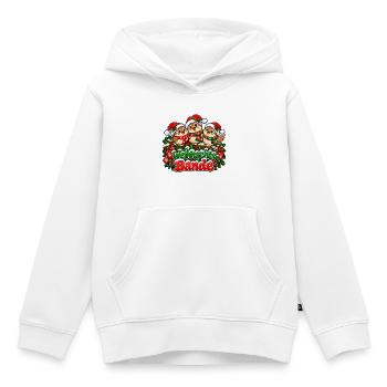 Weihnachts Bande Vögel Trio - Kinder Premium Organic Hoodie - Weiß - Vorne - AI Model Kid Female (0cm)