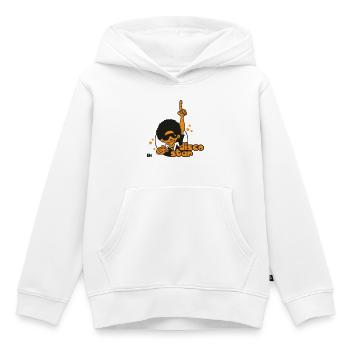 Disco Star - Kinder Premium Organic Hoodie - Weiß - Vorne - AI Model Kid Female (0cm)