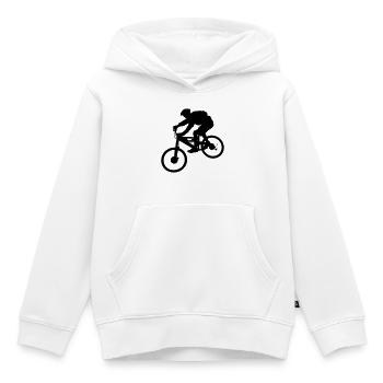 Biker - Kinder Premium Organic Hoodie - Weiß - Vorne - AI Model Kid Female (0cm)