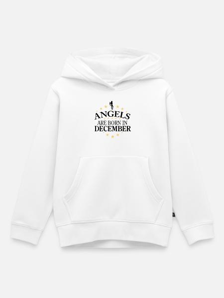 Angels December - Kinder Premium Organic Hoodie - Weiß