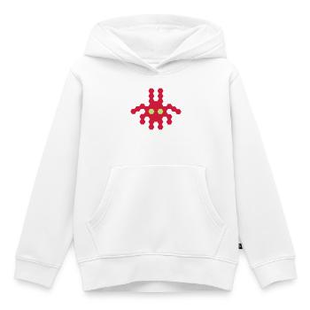 Alien Bug - Sweat Premium à capuche enfant bio - blanc - Devant - AI Model Kid Female (0cm)