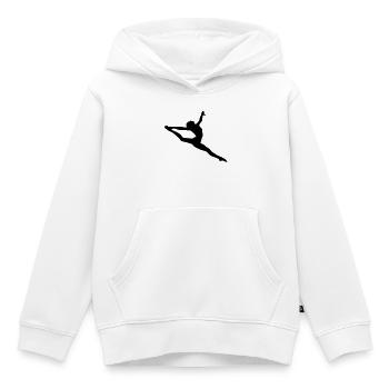 Jumping girl - Kinder Premium Organic Hoodie - Weiß - Vorne - AI Model Kid Female (0cm)