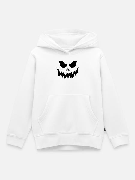 Halloween. Pumpkin - Kinder Premium Organic Hoodie - Weiß