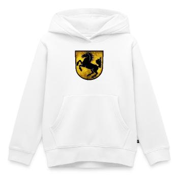 Stuttgart - Armoiries de Stuttgart - Sweat Premium à capuche enfant bio - blanc - Devant - AI Model Kid Female (0cm)