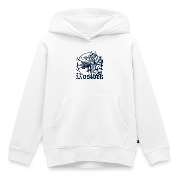 Rostock - Sweat Premium à capuche enfant bio - blanc - Devant - AI Model Kid Female (0cm)