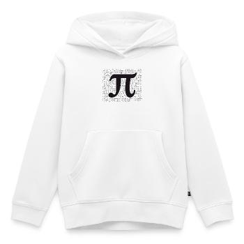 Pi als vollständige Zahl - Kinder Premium Organic Hoodie - Weiß - Vorne - AI Model Kid Female (0cm)