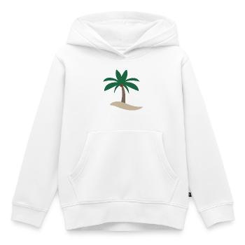 Palme - Kinder Premium Organic Hoodie - Weiß - Vorne - AI Model Kid Female (0cm)