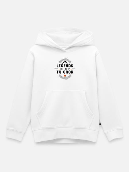Kochen - Kinder Premium Organic Hoodie - Weiß