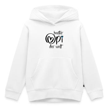 Geschenke für Opi - Kinder Premium Organic Hoodie - Weiß - Vorne - AI Model Kid Female (0cm)