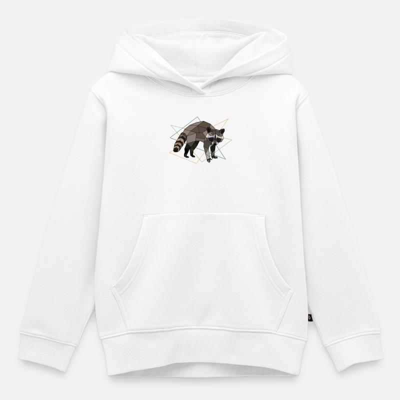 Rat de lavage - Sweat Premium à capuche enfant bio - blanc