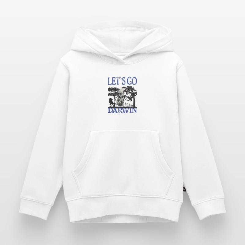 Charles Darwin Evolution textile Geschenkidee Kinder Premium Organic Hoodie