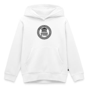 Die Domäne der Götter (schwarz) - Kinder Premium Organic Hoodie - Weiß - Vorne - AI Model Kid Female (0cm)