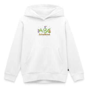 ABC Buchstaben Schulkind - Kinder Premium Organic Hoodie - Weiß - Vorne - AI Model Kid Female (0cm)