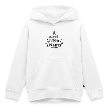 My first Christmas as Granny - Kinder Premium Organic Hoodie - Weiß - Vorne - AI Model Kid Female (0cm)