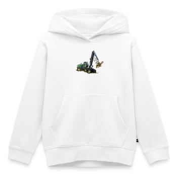 Harvester, Holzerntemaschine - Kinder Premium Organic Hoodie - Weiß - Vorne - AI Model Kid Female (0cm)