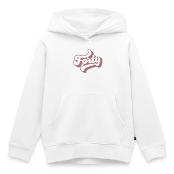Quarante-40e anniversaire pour les femmes de 40 ans - Sweat Premium à capuche enfant bio - blanc - Devant - AI Model Kid Female (0cm)
