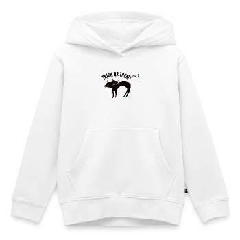 Trick or treat - Sweat Premium à capuche enfant bio - blanc - Devant - AI Model Kid Female (0cm)