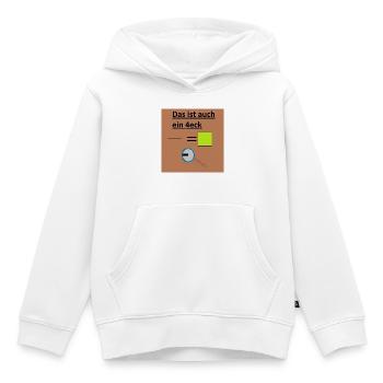 Geometrisches Rätsel Quadrat - Kinder Premium Organic Hoodie - Weiß - Vorne - AI Model Kid Female (0cm)