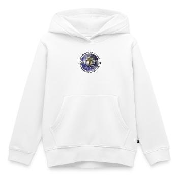 Rock the World Save the Planet - Kids Premium Organic Hoodie - white - Front - AI Model Kid Female (0cm)
