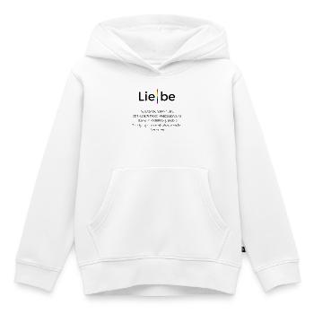 Regenbogen-Säule auf Schwarz - Kinder Premium Organic Hoodie - Weiß - Vorne - AI Model Kid Female (0cm)