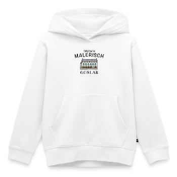 Goslar im Harz, Historisches Rathaus - Kinder Premium Organic Hoodie - Weiß - Vorne - AI Model Kid Female (0cm)