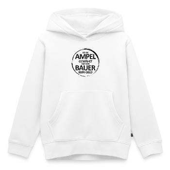 Bauernproteste Agrardiesel Demo - Kinder Premium Organic Hoodie - Weiß - Vorne - AI Model Kid Female (0cm)