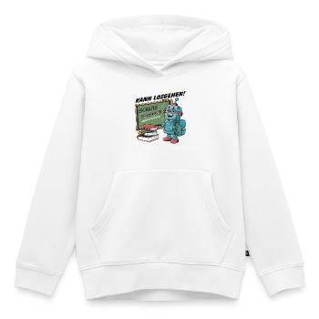 Einschulung erster Schultag kleiner Roboter - Kinder Premium Organic Hoodie - Weiß - Vorne - AI Model Kid Female (0cm)