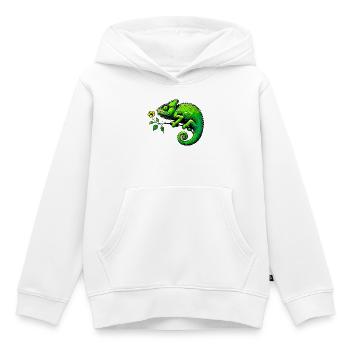 Chamäleon - Kinder Premium Organic Hoodie - Weiß - Vorne - AI Model Kid Female (0cm)