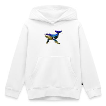 Wal - Kinder Premium Organic Hoodie - Weiß - Vorne - AI Model Kid Female (0cm)