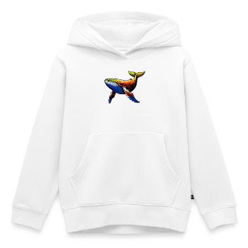 Wal - Kinder Premium Organic Hoodie - Weiß - Vorne - AI Model Kid Female (0cm)