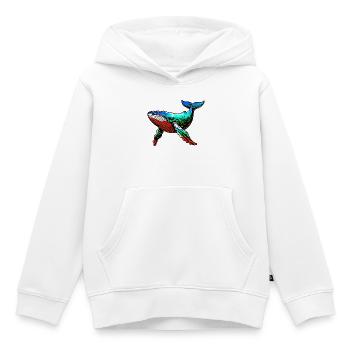 Wal - Kinder Premium Organic Hoodie - Weiß - Vorne - AI Model Kid Female (0cm)