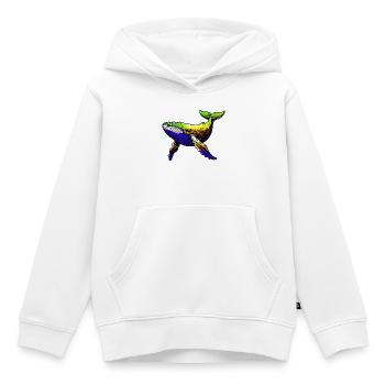 Wal - Kinder Premium Organic Hoodie - Weiß - Vorne - AI Model Kid Female (0cm)