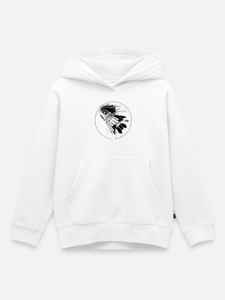 Federball - Kinder Premium Organic Hoodie - Weiß