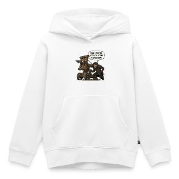 Can I Sneak Attack With A Ballista? - Kids Premium Organic Hoodie - white - Front - AI Model Kid Female (0cm)