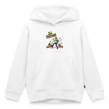 24 cadeaux ? Défi accepté ! - Sweat Premium à capuche enfant bio - blanc - Devant - AI Model Kid Female (0cm)