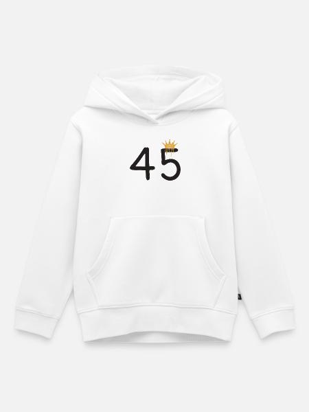 45 - Kinder Premium Organic Hoodie - Weiß