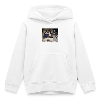 Weihnachtliche Achterbahn - Kinder Premium Organic Hoodie - Weiß - Vorne - AI Model Kid Female (0cm)