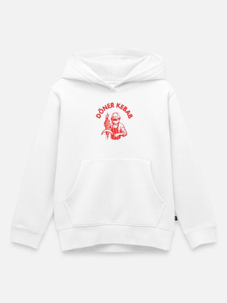 Döner Kebab - Kinder Premium Organic Hoodie - Weiß