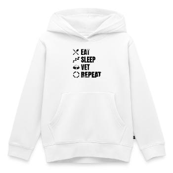 Hundeliebhaber - Kinder Premium Organic Hoodie - Weiß - Vorne - AI Model Kid Female (0cm)