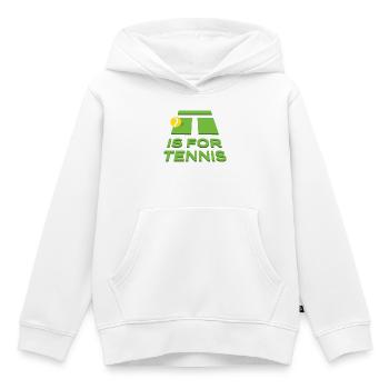  Tennis Motiv Is For Tennis  - Kinder Premium Organic Hoodie - Weiß - Vorne - AI Model Kid Female (0cm)