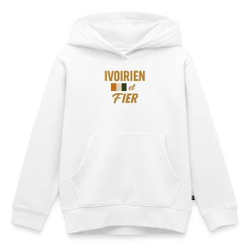 Ivorisch und stolz 🇨🇮 - Kinder Premium Organic Hoodie - Weiß - Vorne - AI Model Kid Female (0cm)