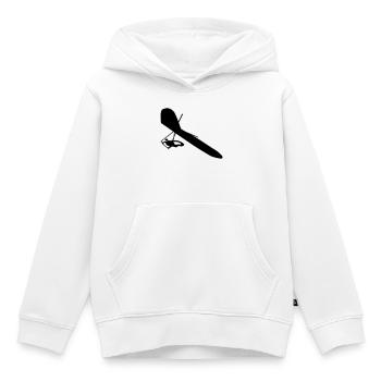 Deltaplane - Sweat Premium à capuche enfant bio - blanc - Devant - AI Model Kid Female (0cm)