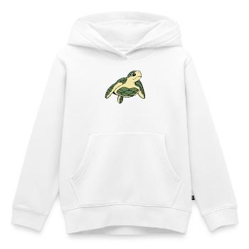 Turtle Turtles - Kids Premium Organic Hoodie - white - Front - AI Model Kid Female (0cm)