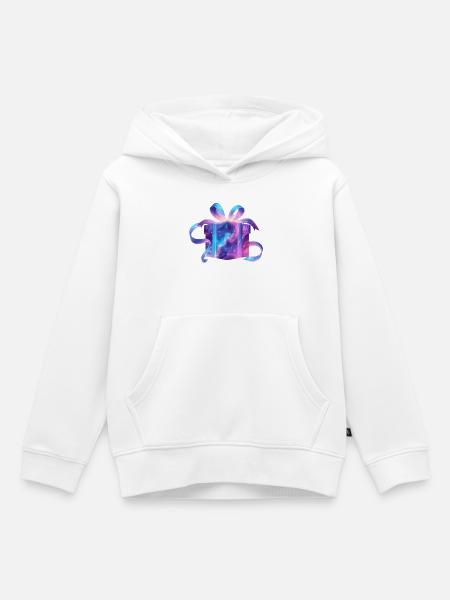 Ätherisches Galaxiegeschenk - Kinder Premium Organic Hoodie - Weiß