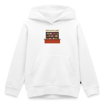 Reboot Bar: Bunte Flaschen - Kinder Premium Organic Hoodie - Weiß - Vorne - AI Model Kid Female (0cm)