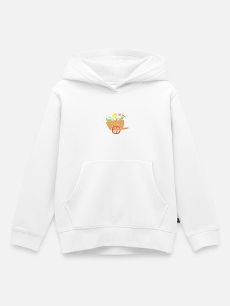 Kompost Würmer Geschenk - Kinder Premium Organic Hoodie - Weiß